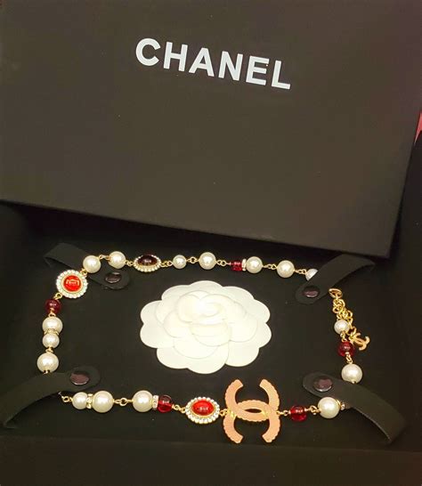 Collier Perles Chanel Authentique 